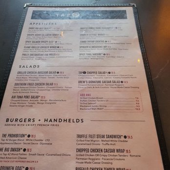 Tap 42 - Davie - Menu - New American Near Me - Davie, Florida