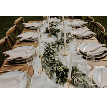 Planted on Main  - Our simple, yet elegant guest tables - Florists Near Me - Placerville, California