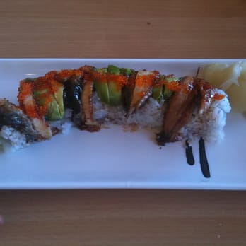 Rumble Fish - Tropical Roll. (mango, macadamia nuts, avocado, eel) Delish!! - Japanese Near Me - Scotts Valley, California Rumble Fish - Tropical Roll. (mango, macadamia nuts, avocado, eel) Delish!! - Japanese Near Me - Scotts Valley, California