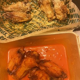 Garlic Parmesan and mild wings Garlic Parmesan and mild wings