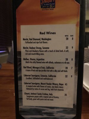 Menu photo 6 Sunset Cafe Waterfront Grill & Bar Cocoa Beach, FL Menu photo 6 Sunset Cafe Waterfront Grill & Bar Cocoa Beach, FL