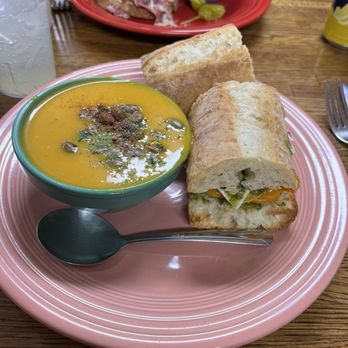 Soup Star - Roasted Vegetable Sandwich with Butternut Squash soup. - Sandwiches Near Me - Santa Fe, New Mexico