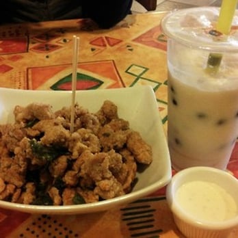 Boba Tea Zone - popcorn chicken and jasmine green tea slush - Bubble Tea Near Me - Pomona, California Boba Tea Zone - popcorn chicken and jasmine green tea slush - Bubble Tea Near Me - Pomona, California