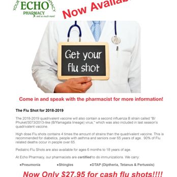 Echo Pharmacy - Get your Flu Shots here! Great prices! - Drugstores Near Me - Miller Place, New York Echo Pharmacy - Get your Flu Shots here! Great prices! - Drugstores Near Me - Miller Place, New York