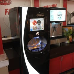 Fazoli's - The Coca-Cola machine will mix your drink for you. It will also add cherry, vanilla and other flavors.