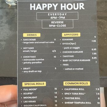 Full Moon Izakaya - Happy hour menu - Sushi Bars Near Me - Phoenix, Arizona Full Moon Izakaya - Happy hour menu - Sushi Bars Near Me - Phoenix, Arizona