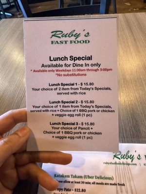 Menu photo 3 Ruby's Fast Food Chicago, IL Menu photo 3 Ruby's Fast Food Chicago, IL