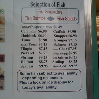 The Fish Store & Sandwiches - Fish Menu - March 31, 2010 - Sandwiches Near Me - Toronto, Ontario The Fish Store & Sandwiches - Fish Menu - March 31, 2010 - Sandwiches Near Me - Toronto, Ontario