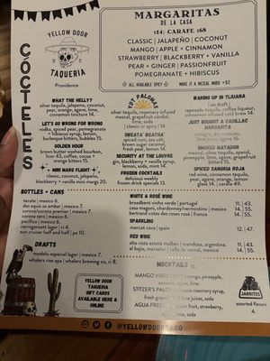 Menu photo 1 Yellow Door Taqueria Providence, RI