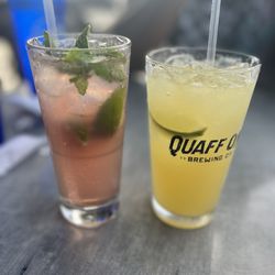 Raspberry Mojito and Margarita