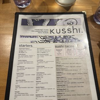 Kusshi - Menu - Sushi Bars Near Me - Vienna, Virginia Kusshi - Menu - Sushi Bars Near Me - Vienna, Virginia