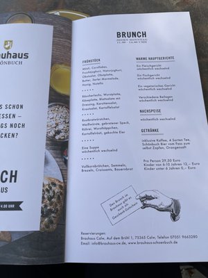Menu photo 1 Brauhaus Schönbuch Calw, BW