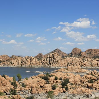 Watson Lake - View from the top near the parking lot - Lakes Near Me - Prescott, Arizona