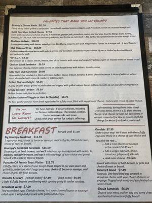 Menu photo 1 Grumpy's Diner Madison, FL Menu photo 1 Grumpy's Diner Madison, FL
