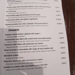 menu - April 2012