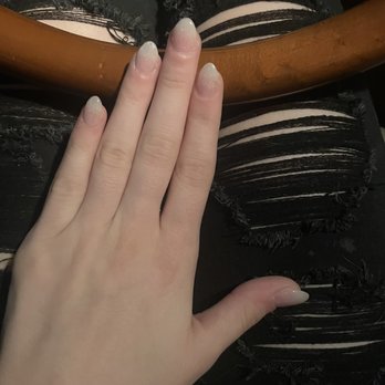 Moon Nails & Spa - Almond shape glitter powder full set acrylic nails by Mai - Nail Salons Near Me - La Mesa, California Moon Nails & Spa - Almond shape glitter powder full set acrylic nails by Mai - Nail Salons Near Me - La Mesa, California