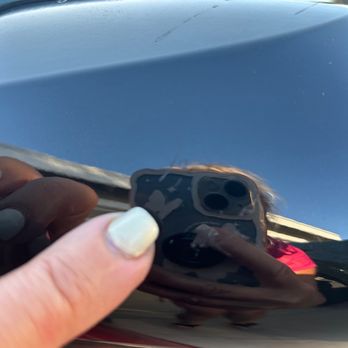 Five Star Express Car Wash - Scratch on the driver side mirror casing from the car wash - Car Wash Near Me - Santee, California Five Star Express Car Wash - Scratch on the driver side mirror casing from the car wash - Car Wash Near Me - Santee, California