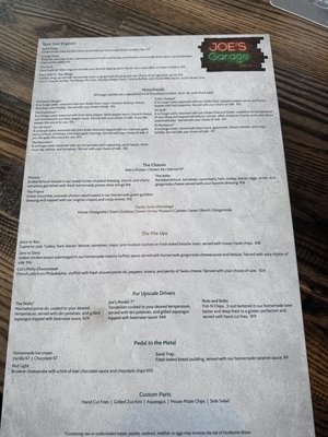 Menu photo 4 Joe's Garage Clarksville, TN Menu photo 4 Joe's Garage Clarksville, TN