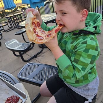 Serious Eats - Pizza is huge!! - Burgers Near Me - Grand Prairie, Texas Serious Eats - Pizza is huge!! - Burgers Near Me - Grand Prairie, Texas