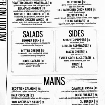 Dinner on Ludlow - Food menu - New American Near Me - New York, New York Dinner on Ludlow - Food menu - New American Near Me - New York, New York