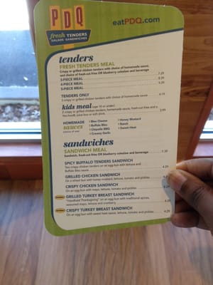 Menu photo 3 PDQ Chicken Gainesville, FL