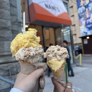 Nani's Gelato - Mango Lychee & Double Biscoff Gelato - Ice Cream & Frozen Yogurt Near Me - Toronto, Ontario Nani's Gelato - Mango Lychee & Double Biscoff Gelato - Ice Cream & Frozen Yogurt Near Me - Toronto, Ontario