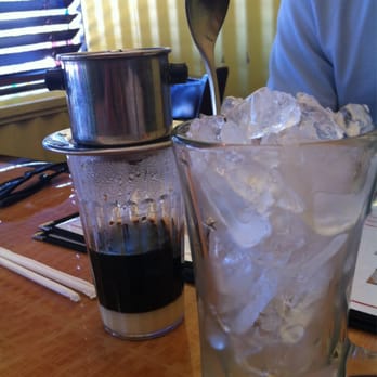 Pho Nhu Y - Thai ice coffee dripped at the table. - Vietnamese Near Me - Binghamton, New York Pho Nhu Y - Thai ice coffee dripped at the table. - Vietnamese Near Me - Binghamton, New York