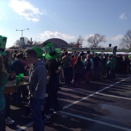 The VIP beer line - good luck getting more than one drink per hour!