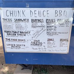 Chunk Deuce BBQ - Menu