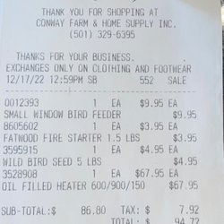 Conway Farm & Home Supply - Everything we needed!
