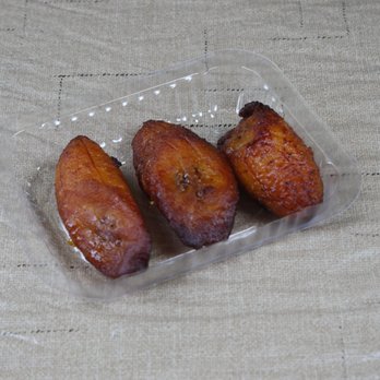 Yard Cooked Dishes - three fried bananas in a plastic container - Caribbean Near Me - Charlotte, North Carolina Yard Cooked Dishes - three fried bananas in a plastic container - Caribbean Near Me - Charlotte, North Carolina