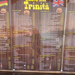 Baia Trinita - Menu