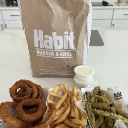 Fried green beans were the best of the three sides Fried green beans were the best of the three sides