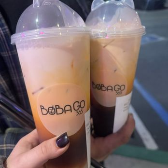 Boba Go  - Thai Tea w Boba & Thai Tea w Lyche jelly - Bubble Tea Near Me - Northridge, California