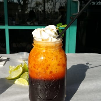 On The Hook - Thai tea with whipped cream about $5 - Cajun/Creole Near Me - Brea, California On The Hook - Thai tea with whipped cream about $5 - Cajun/Creole Near Me - Brea, California