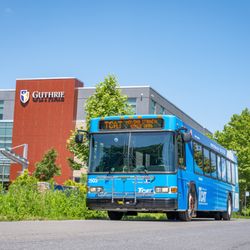 TCAT - A 2025 Gillig bus with TCAT's new design.