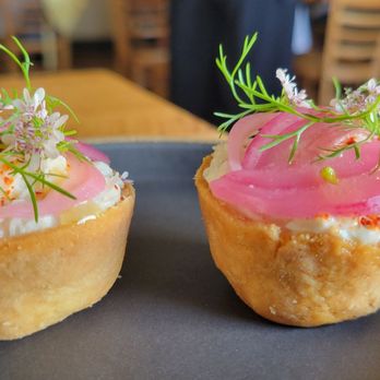 Heritage - Dungeness Crab Tart - Modern European Near Me - Long Beach, California Heritage - Dungeness Crab Tart - Modern European Near Me - Long Beach, California
