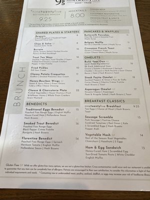 Menu photo 7 ninetwentyfive Wayzata, MN