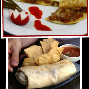 BAR Ama - The top of this photo is a mulita,  the bottom is a burrito.  On the menu the burrito is called a mulita. - Tex-Mex Near Me - Los Angeles, California