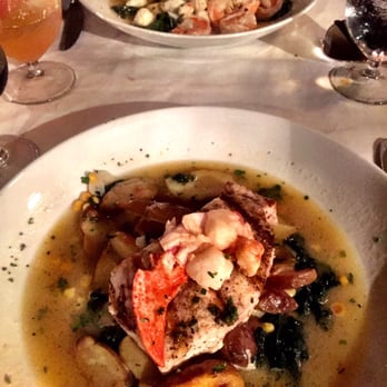 Extra Virgin Bistro - Amazing far pic Carpadelle with crab & shrimp and close pic is swordfish with a lobster claw in an amazing lobste, seafood broth! Amazing! - Mediterranean Near Me - Saint John, Virgin Islands Extra Virgin Bistro - Amazing far pic Carpadelle with crab & shrimp and close pic is swordfish with a lobster claw in an amazing lobste, seafood broth! Amazing! - Mediterranean Near Me - Saint John, Virgin Islands