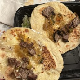 This is supposed to be a "beef fajita quesadilla". This is supposed to be a "beef fajita quesadilla".