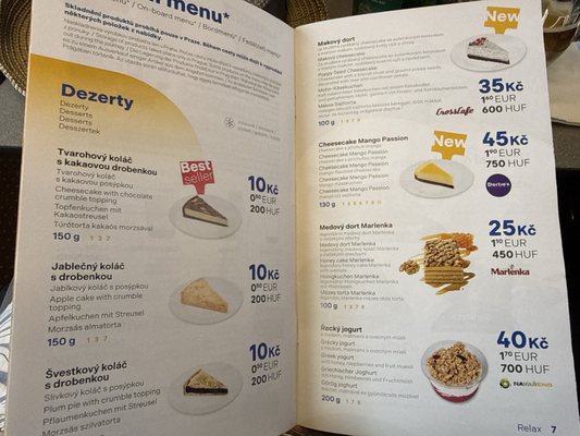 Menu photo 4 RegioJet Brno, JM Menu photo 4 RegioJet Brno, JM