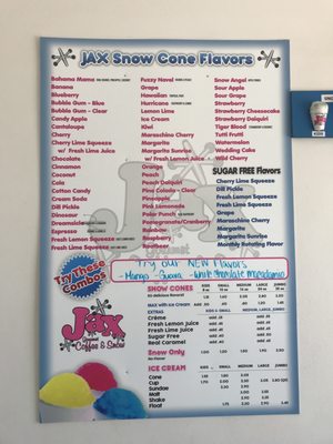 Menu photo 2 Jax Gourmet Coffee & Snow Scottsbluff, NE