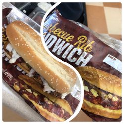 ARCO ampm - Mcrib knock off to hold me down until Mcdonalds going to bring it back!