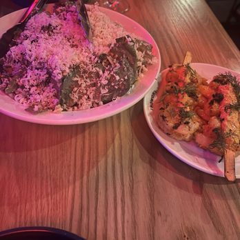 Nowon Bushwick - Caesar salad and shrimp skewers - Korean Near Me - Brooklyn, New York