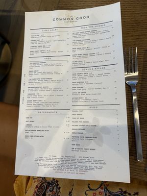 Menu photo 3 The Common Good Aurora, CO