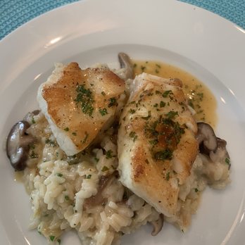 Suncoast Cuisine - Chilean sea bass over shiitake mushroom risotto - Personal Chefs Near Me - Bradenton, Florida Suncoast Cuisine - Chilean sea bass over shiitake mushroom risotto - Personal Chefs Near Me - Bradenton, Florida