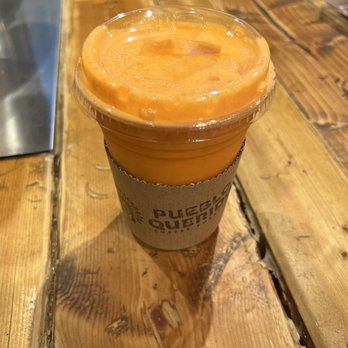 Pueblo Querido - Orange/carrot juice - Coffee Roasteries Near Me - Brooklyn, New York Pueblo Querido - Orange/carrot juice - Coffee Roasteries Near Me - Brooklyn, New York
