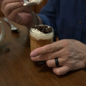Roux SLC - Butterscotch pudding with crushed Oreos and whipped cream - Italian Near Me - Salt Lake City, Utah