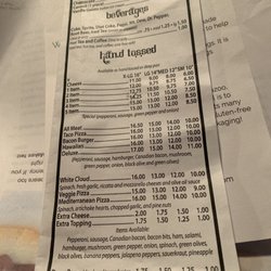Milano's - Menu